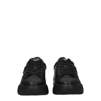 Love Moschino Sneakers Women Leather Black