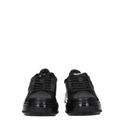 Love Moschino Sneakers Women Leather Black