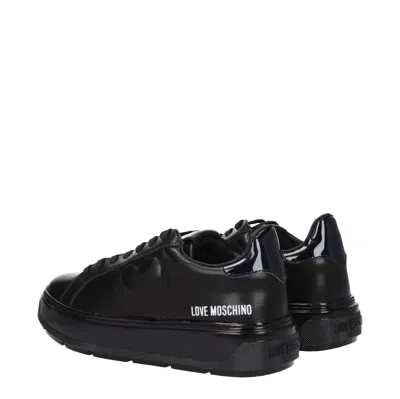 Love Moschino Sneakers Women Leather Black