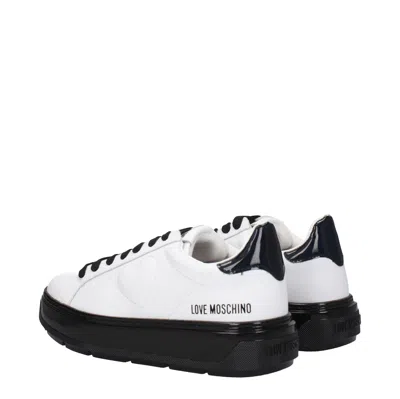 Love Moschino Sneakers Women Leather White/black