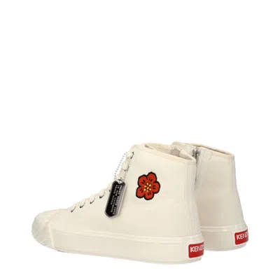 Kenzo Sneakers Man Fabric Beige/cream