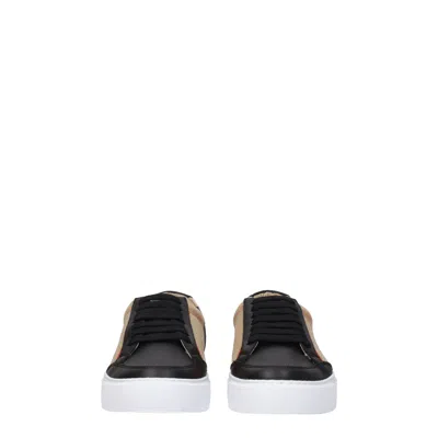Burberry Sneakers Women Fabric Beige/black