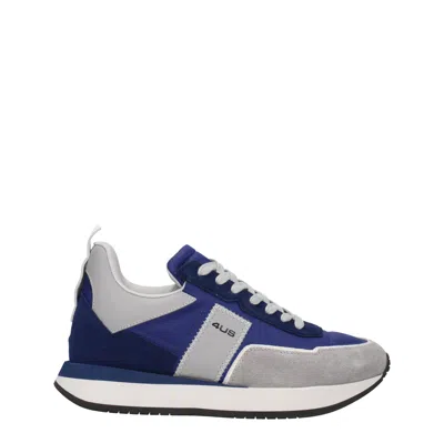 Cesare Paciotti Sneakers 4us Mens Fabric Blue/gray