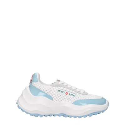 Casablanca Woman Sneakers Sky Blue Size 8 Leather