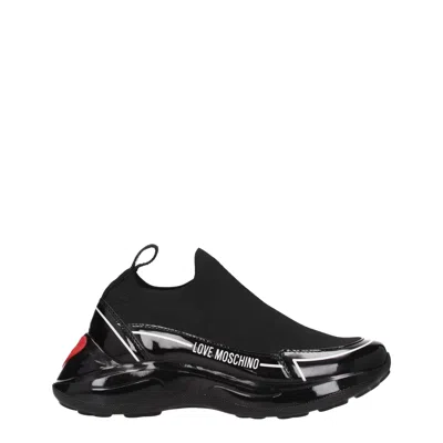 Love Moschino Sneakers Woman Fabric Black