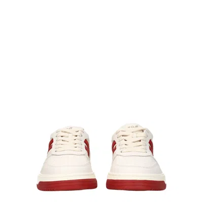 Hogan Retro-inspired Leather Sneakers With Memory Foam In Neutral