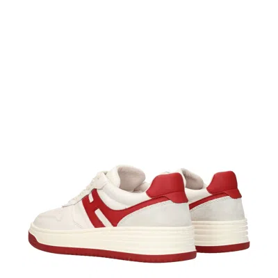 Hogan Retro-inspired Leather Sneakers With Memory Foam In Neutral