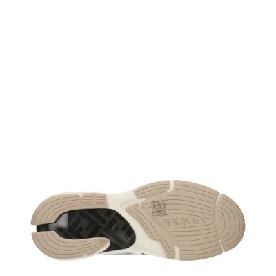 Fendi Sneakers Faster Man Fabric Beige/ice
