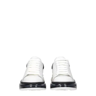 Alexander Mcqueen Sneakers Oversize Donna Pelle Bianco/nero