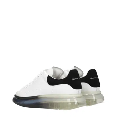 Alexander Mcqueen Sneakers Oversize Donna Pelle Bianco/nero