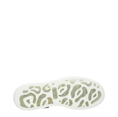 Alexander Mcqueen Sneakers Oversize Donna Pelle Bianco/lampone