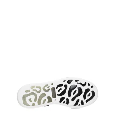 Alexander Mcqueen Sneakers Oversize Donna Pelle Bianco/nero