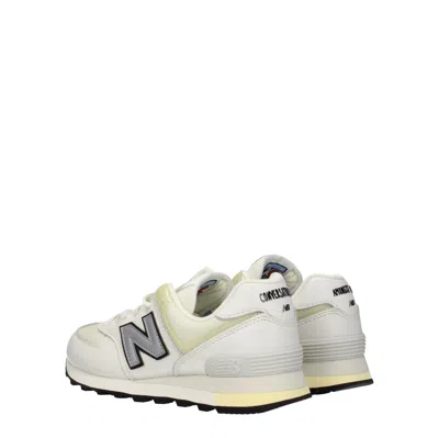 New Balance Sneakers 574 Woman Fabric Beige