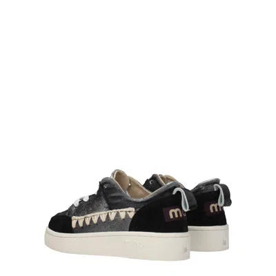 Mou Sneakers Women Suede Gray/black