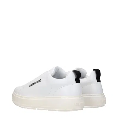 Love Moschino Sneakers Women Leather White