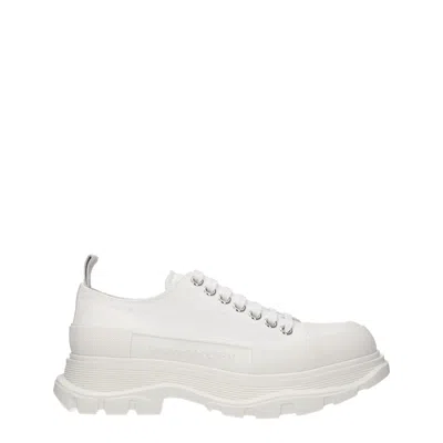 Alexander Mcqueen Sneakers Tread Slick Uomo Tessuto Bianco