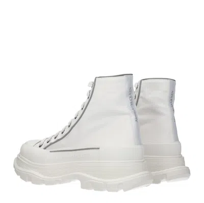 Alexander Mcqueen 50mm High-top Cotton Canvas Sneakers