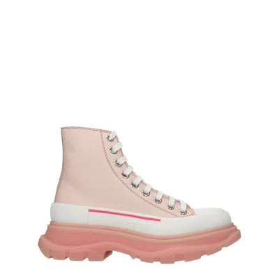 Alexander Mcqueen Woman Ankle Boots Light Pink Size 10 Calfskin