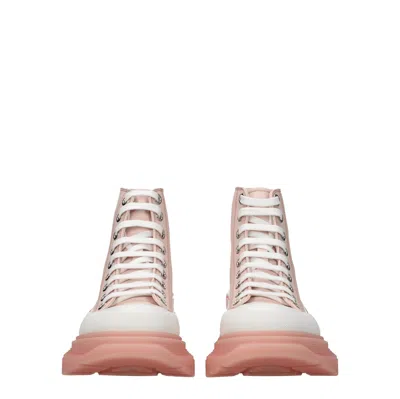 Alexander Mcqueen Woman Ankle Boots Light Pink Size 10 Calfskin