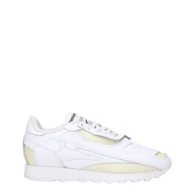Maison Margiela X Reebok Memory Of Low-top Sneakers In White Leather In White