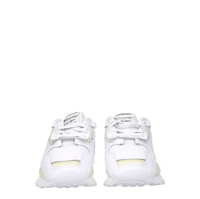 Maison Margiela X Reebok Memory Of Low-top Sneakers In White Leather In White