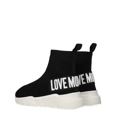 Love Moschino Sneakers Woman Fabric Black