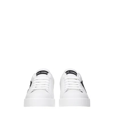 Dolce & Gabbana Dg Logo Patch Leather Sneaker