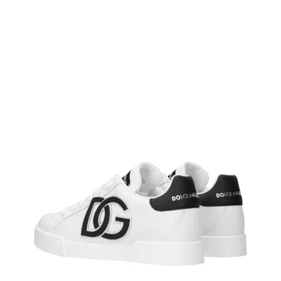 Dolce & Gabbana Dg Logo Patch Leather Sneaker