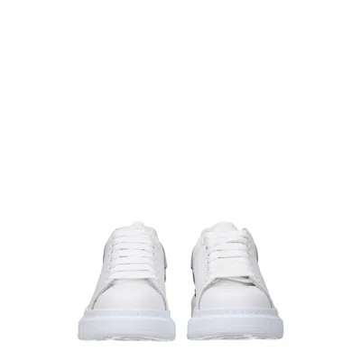 Alexander Mcqueen 'oversized Sneakers' In Leather With Displace Heel Tab Print