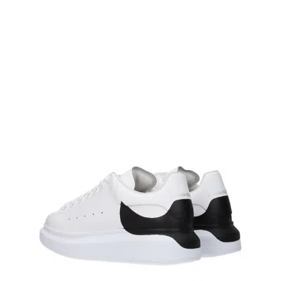 Alexander Mcqueen 'oversized Sneakers' In Leather With Displace Heel Tab Print