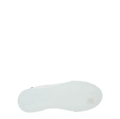 Dolce & Gabbana Dolce&gabbana White And Gold Low Sneakers In White