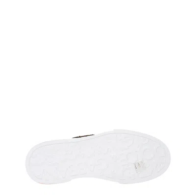 Dolce & Gabbana Portofino Sneakers In Calf Leather