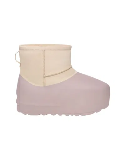 Shop Ugg Woman Classic Mini Pumped Molded Shoes In White