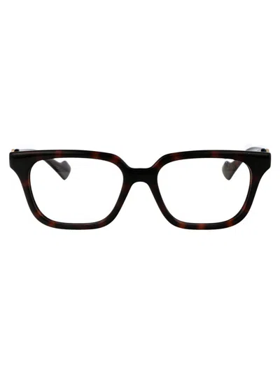 Gucci Gg1536o Square-frame Glasses In Havana-havana-transparent