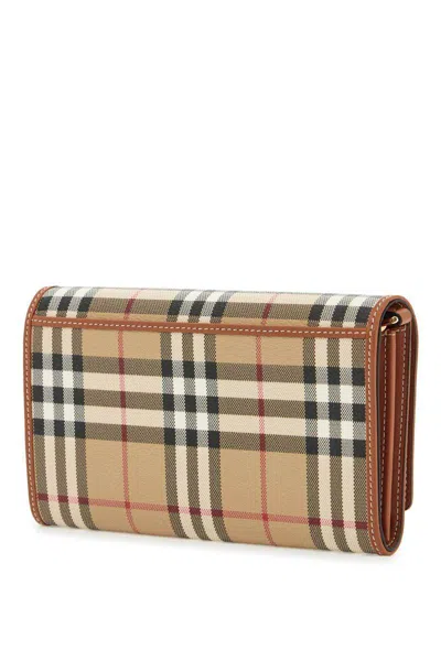 Burberry Ered\n\ncheckered Mini Crossbody Bag In Beige