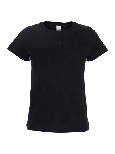 Pinko Bussolotto T-shirt Jersey In Black