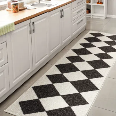 Jonathan Y Draper Classic Geometric Diamond Pattern Area Rug