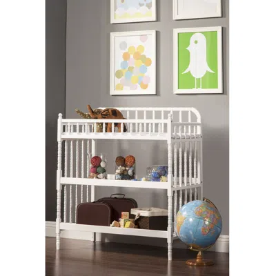 Quikfurn White Wood Changing Table With 1-inch Waterproof Changing Pad