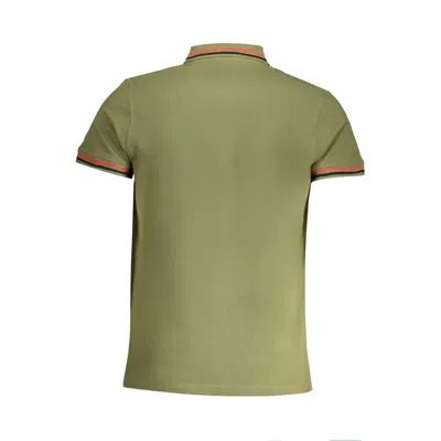 Cavalli Class Green Cotton Polo Shirt In Green