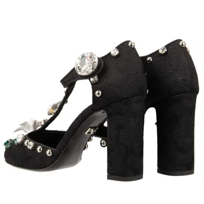 Dolce & Gabbana Black Viscose Pump In Black