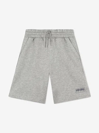 Kenzo Drawstring-waist Bermuda Shorts In Grey