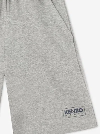 Kenzo Drawstring-waist Bermuda Shorts In Grey