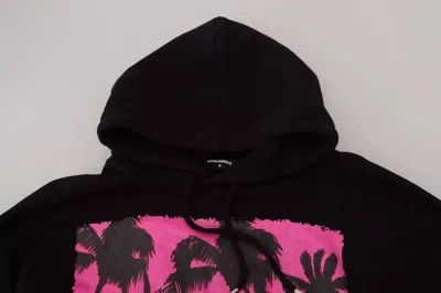 Pre-owned Dsquared2 Dsquared² Black Cotton Hooded Printed Men Pullover Men's Sweater ()