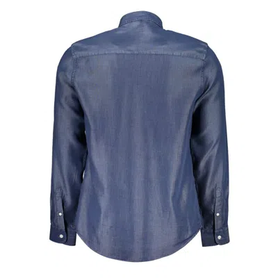 North Sails Blue Lyocell Shirt In Blue