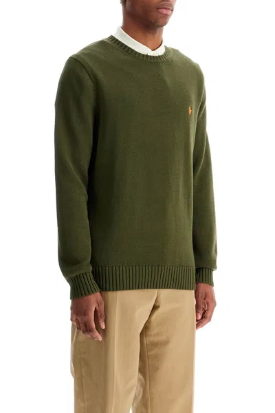 Polo Ralph Lauren Cotton Knit Pullover Sweater In Green