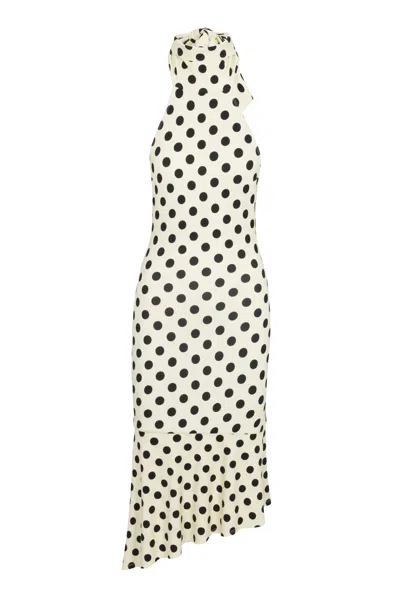 Ho24 Karina Dress In Butter Polka Dot