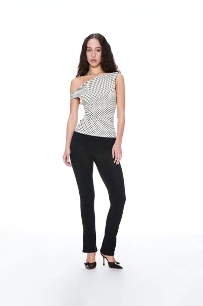 Ho24 Lani Top In Butter Polka Dot