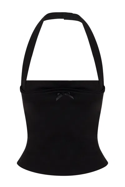 Ho24 Mikaela Top In Black