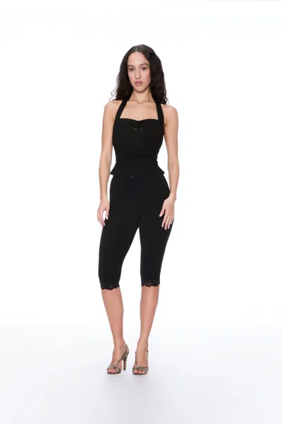 Ho24 Mikaela Top In Black