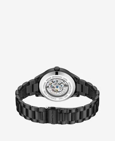 Kenneth Cole New York Automatic Bracelet Watch In Black